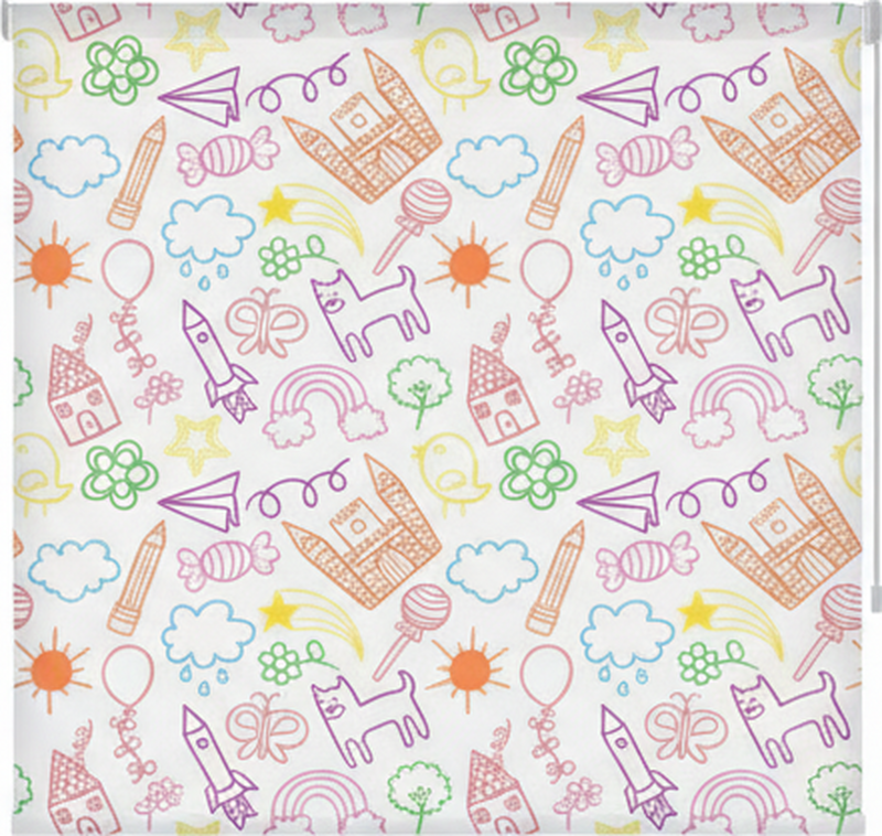 Tenstickers Behang scandinavi&euml; speelse krabbeldruk