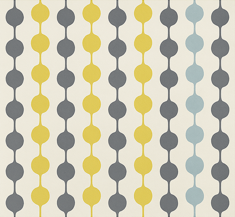 Tenstickers Behang scandinavi&euml; met kleurrijke cirkels