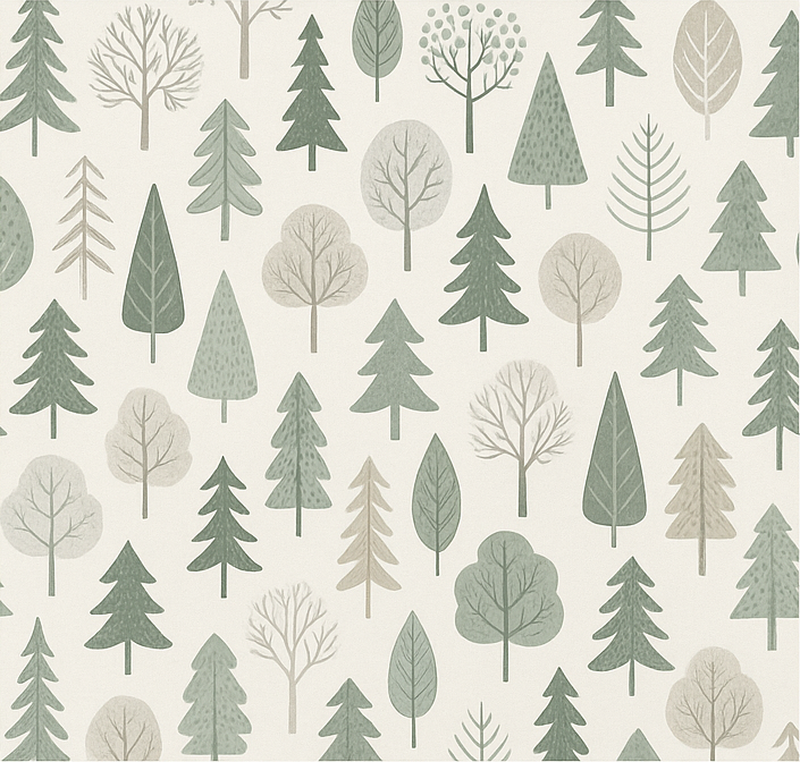 Tenstickers Behang scandinavi&euml; rustgevend scandinavisch bos