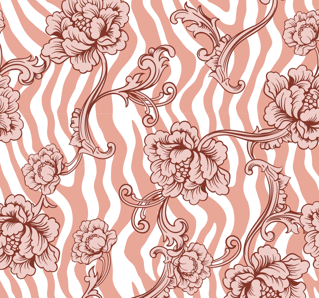 Papier Peint Fleurie Motif Ornemental Floral Papier Peint Fleurie Motif Ornemental Floral