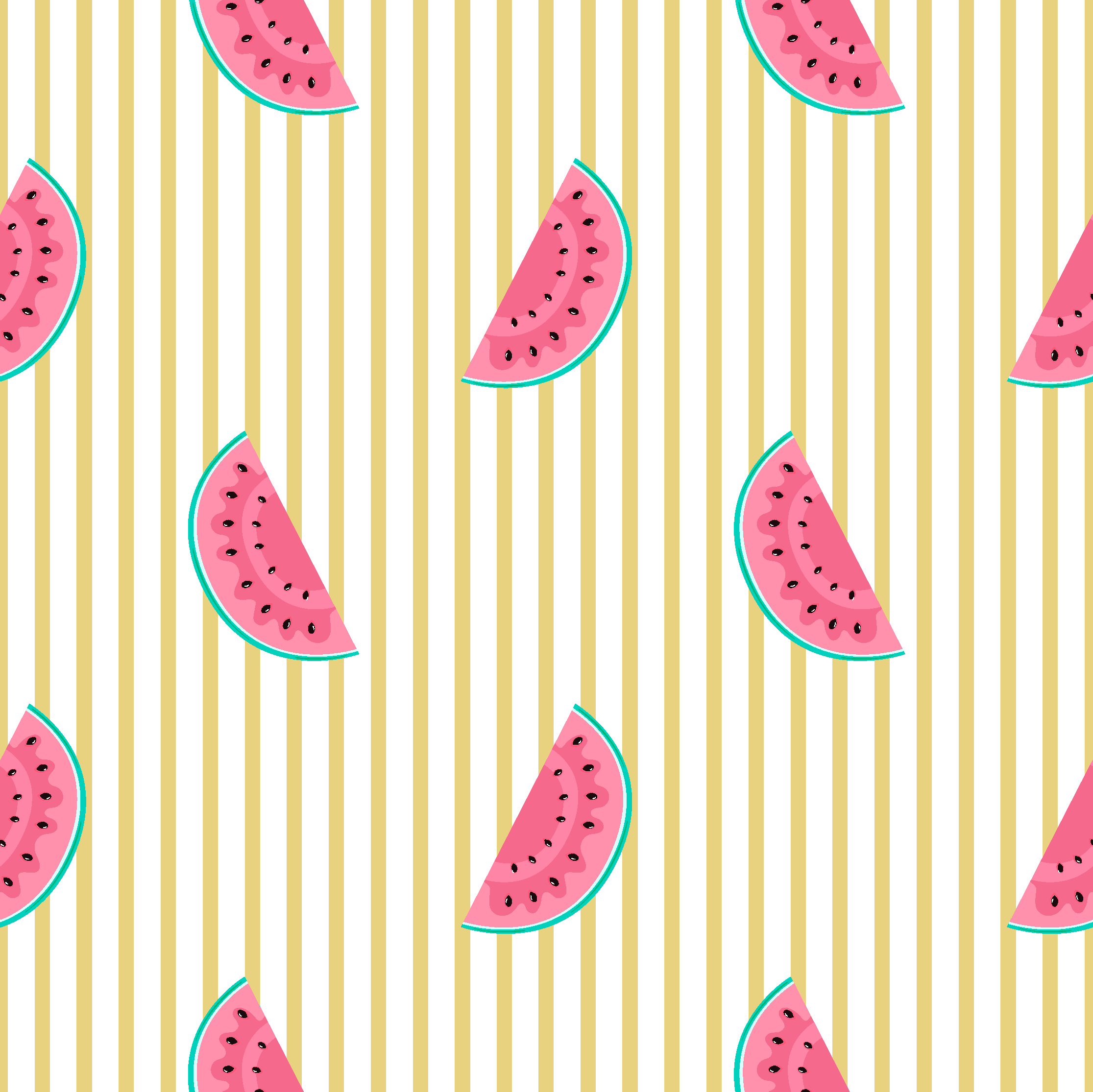 Watermelon Slices kitchen wallpaper