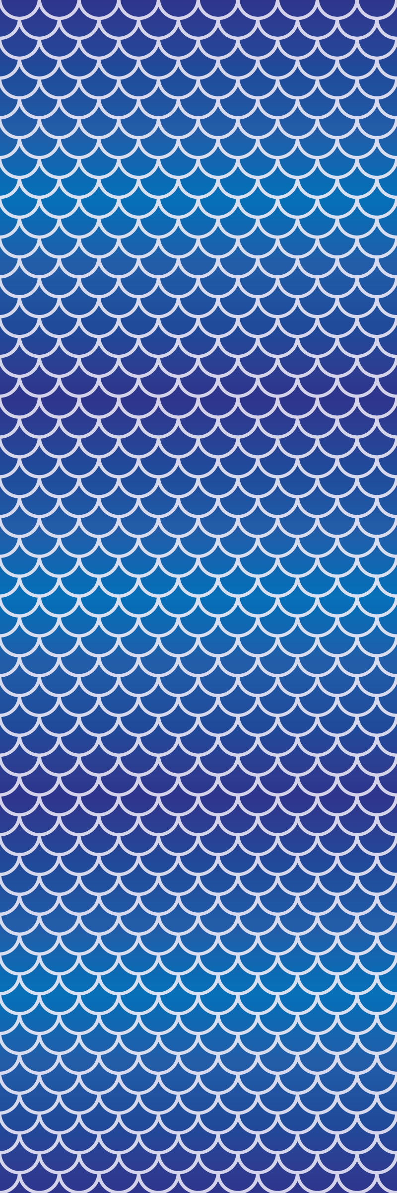 淡いブルーの幾何学的な廊下の壁紙 Tenstickers