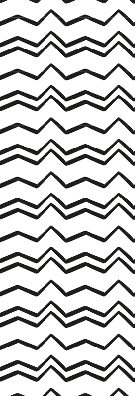 Black and white zig zag Contemporary Wallpaper  TenStickers