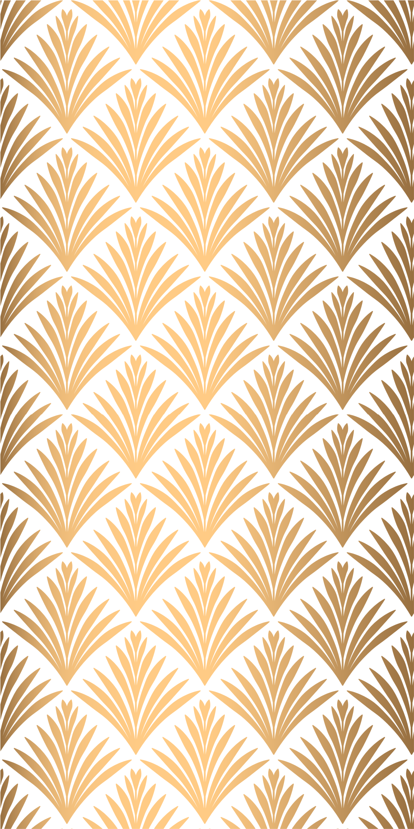 Golden leaves leaves wallpaper - TenStickers