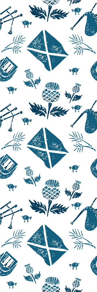 Blue Scottish thistle nature wallpaper - TenStickers