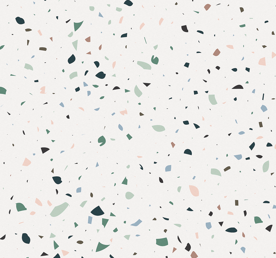 Hvid terrazo sten tapet - TenStickers