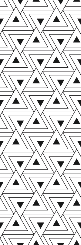black and white design Lounge Wallpaper - TenStickers