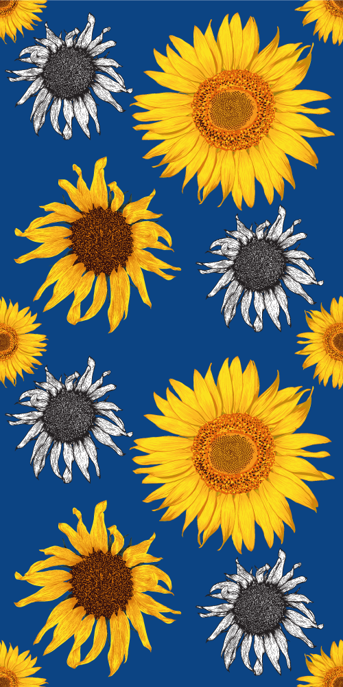 Exotic sunflowers Floral Wallpaper - TenStickers