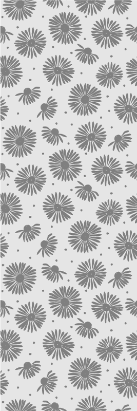 Carta da parati a fiori Fiori dai toni grigi caldi - TenStickers