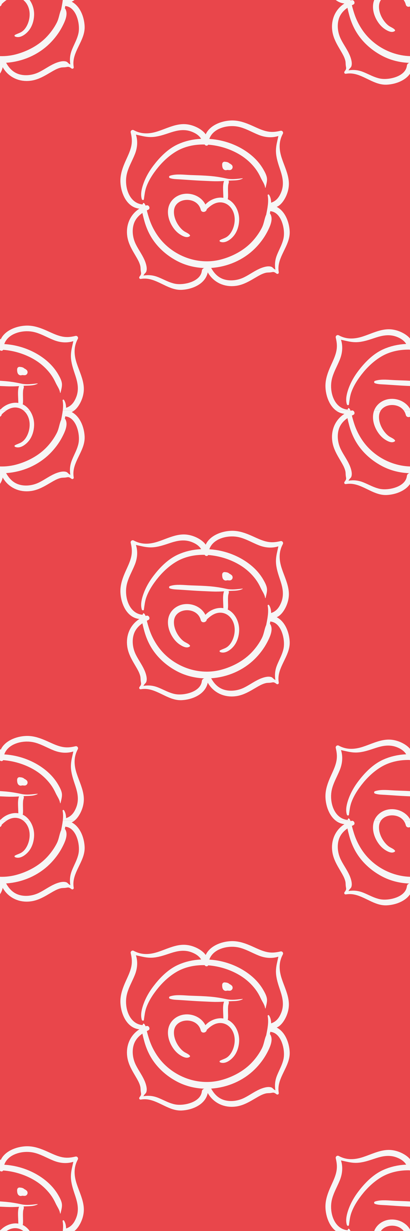 Beautiful Root Chakra Symbol Cool abstract wallpaper - TenStickers