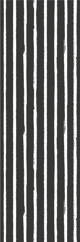 白と黒の線インクパターンの壁紙 Tenstickers
