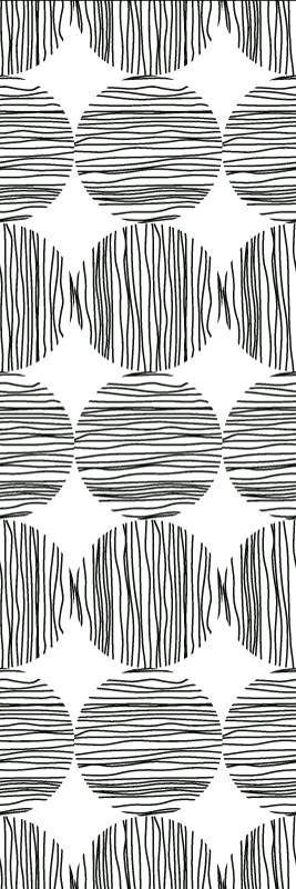 Zebra mønster striber zebra tapet - TenStickers