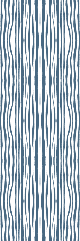 Striped Blue Hampton Style Cool abstract wallpaper - TenStickers