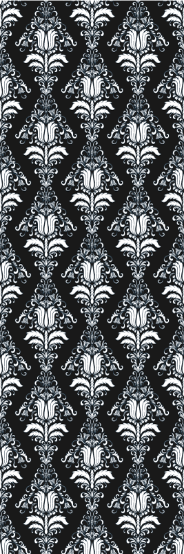 pattern vintage seamless vector floral wallpaper background illustration  white black flower 7892503 Vector Art at Vecteezy