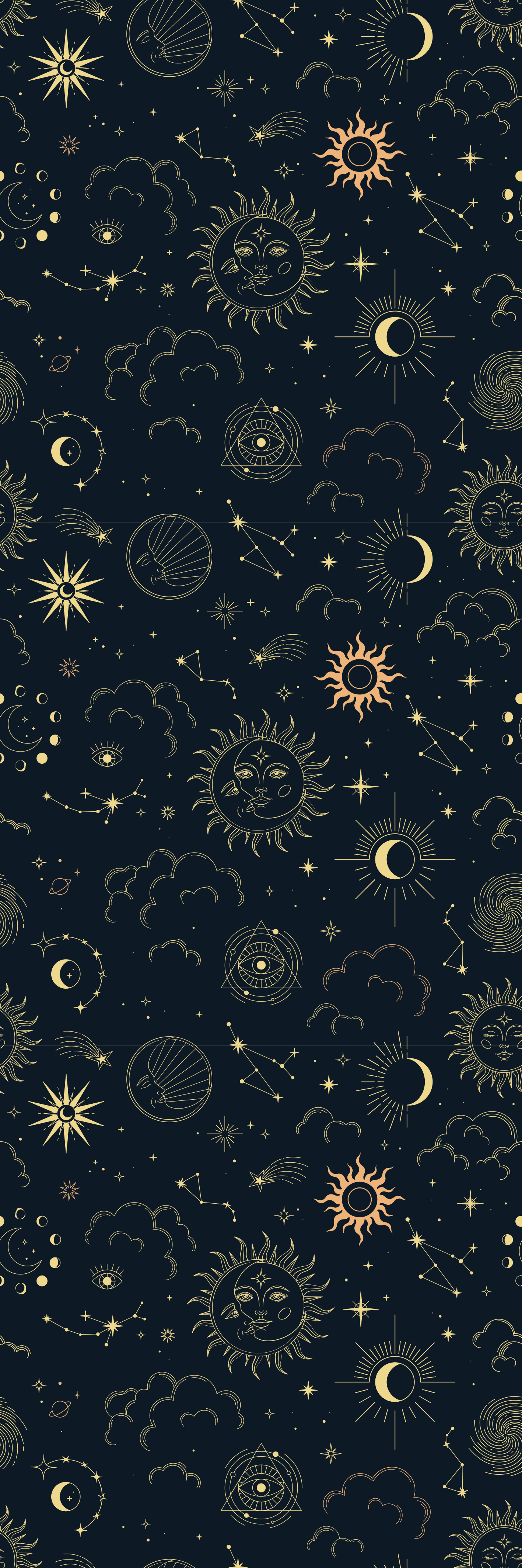 黄金の太陽の現代的な壁紙 Tenstickers