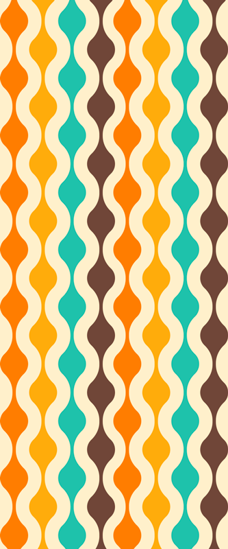 Retro Pattern Fabric Wallpaper and Home Decor  Spoonflower