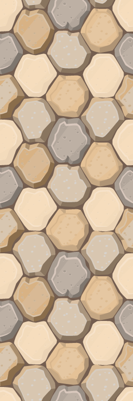 Honeycomb sekskanter struktur tapet - TenStickers