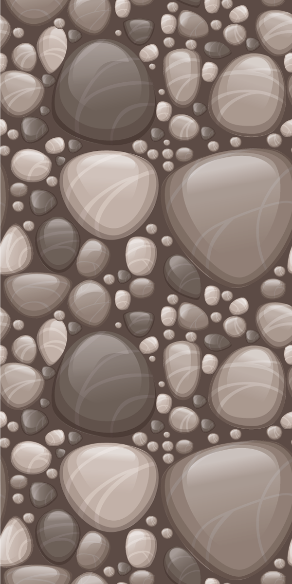 Stones with curved effect stone effect wallpaper - TenStickers