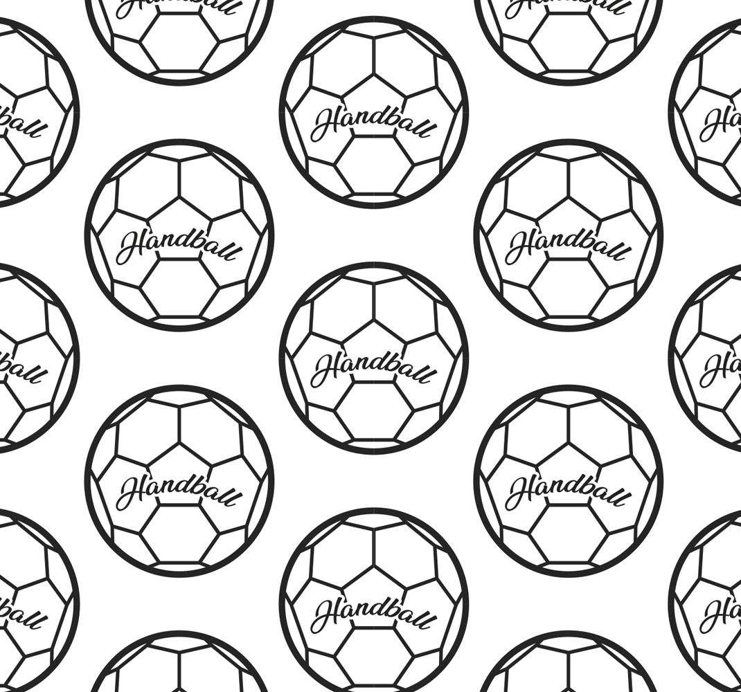Tapete Jugendzimmer Handballmotiv - TenStickers