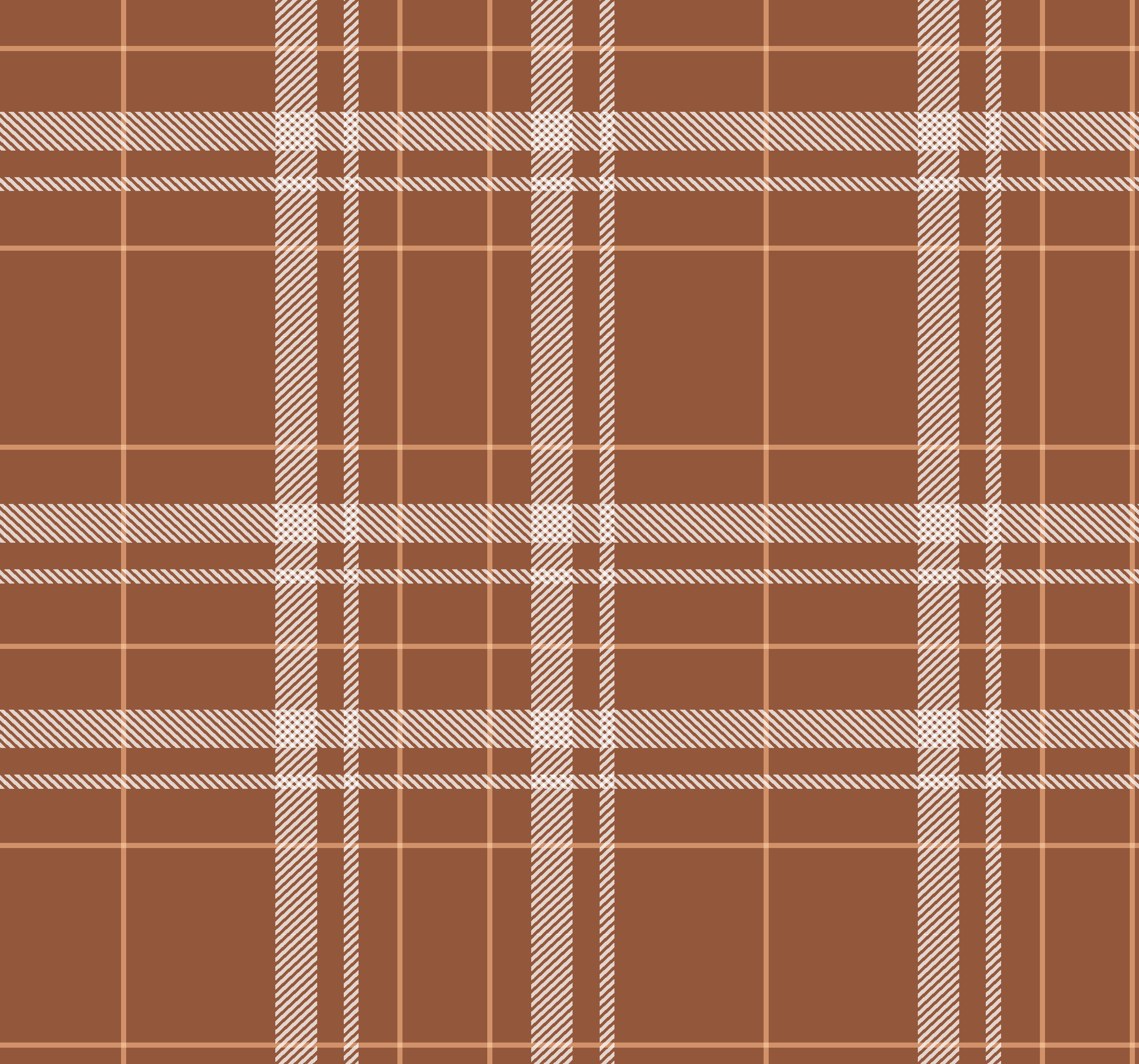 Scottish squares terracotta wallpaper