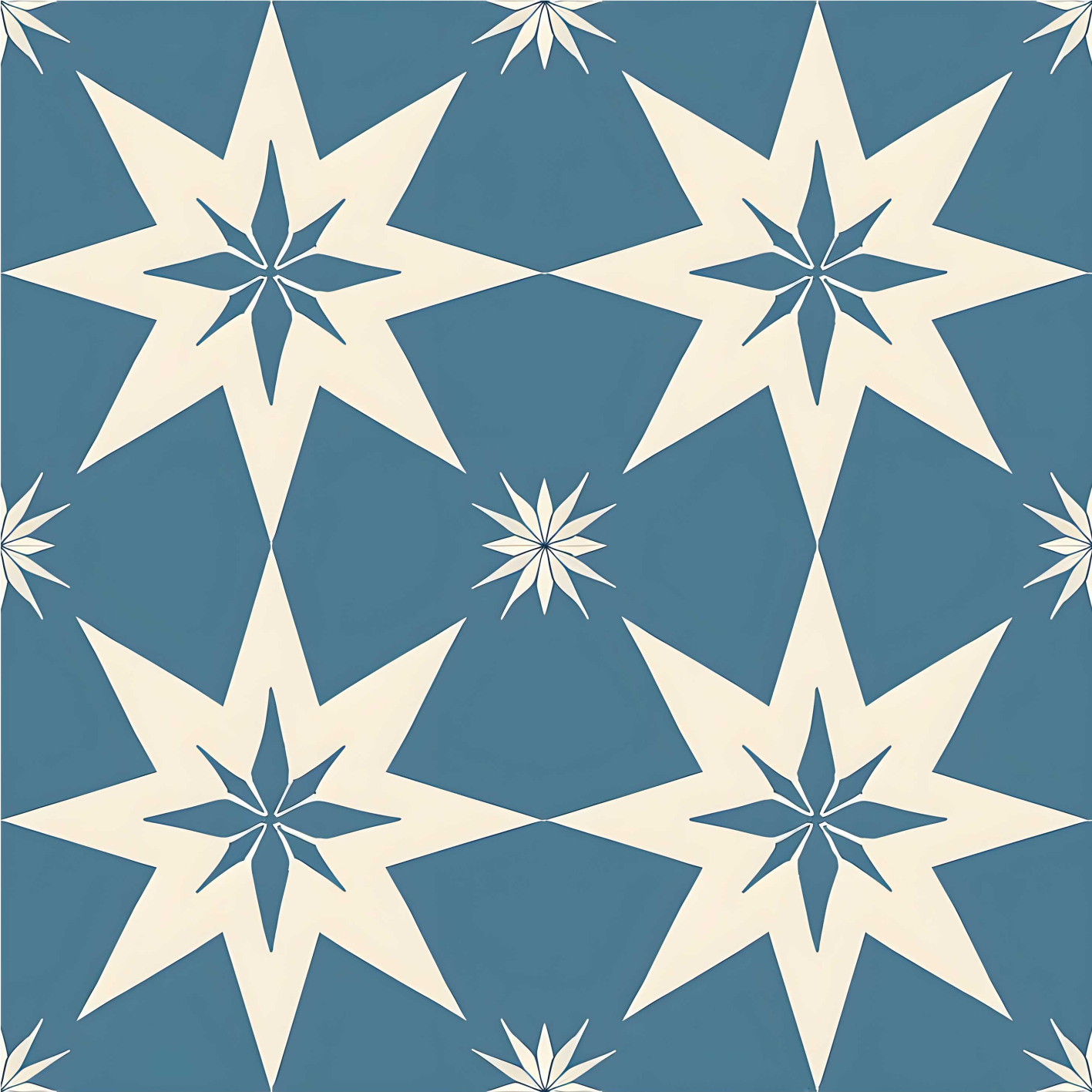 Fliesen Tapete blaues sternendesign - TenStickers