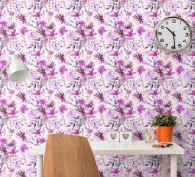 Watercolor floral pattern watercolor design nature wallpaper - TenStickers