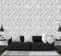 Black and white splash Wallpaper paintings - TenStickers