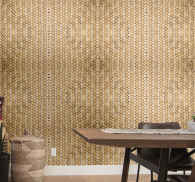 Bamboo woven effect wallpaper - TenStickers