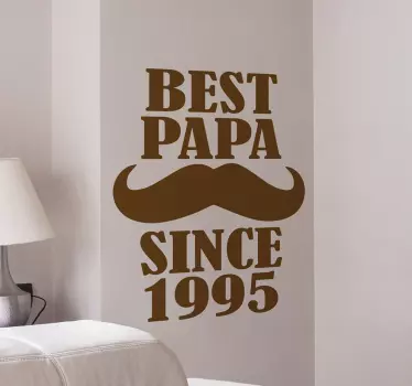 Personalised sticker. Are you struggling for ideas on what to get for fathers day? Why not try this unique and original wall sticker.