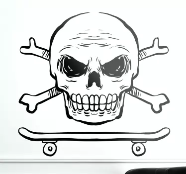 This punk wall sticker is the absolutely perfect addition to your home to let everyone know about your love for skate culture!