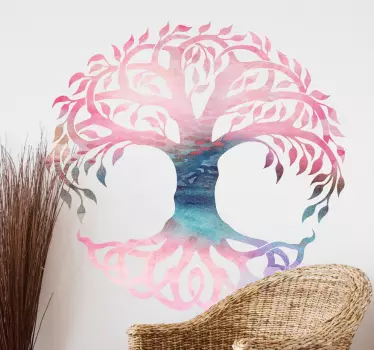 Beautiful Celtic tree wall sticker which is bursting in colour. The Celtic wall art comes in various sizes and is easy to apply.