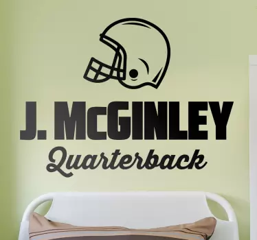 This wall sticker is perfect for anybody who is fan of the legendary J. McGinley this sticker is perfect.