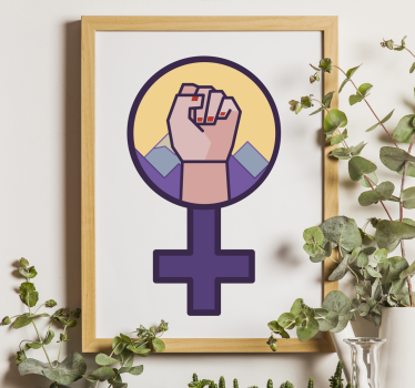 Feminist sticker with an original, modern and colorful design with which you can show off your ideals. Zero residue upon removal.