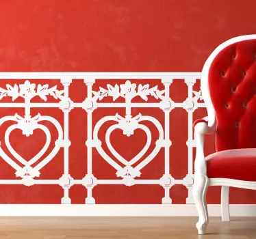 Decorative Donosti railing object wall art sticker to decorate any space of choice. It comes in different colours and size options.