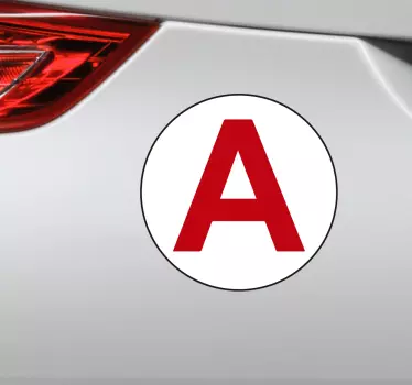 Young driver car sticker to decorate any vehicle of choice. It is easy to apply because it is self adhesive. Also available in any size required.