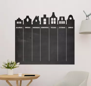 A self adhesive wall sticker you can write on, designed in form of a chalkboard for you . It is available in any required size and easy to apply.