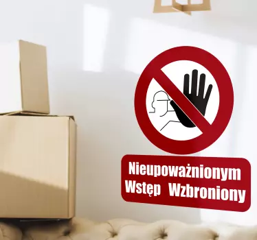 Signage parking vinyl decal with a no entry sign design. We have it in any size requires. It is self adhesive and easy to apply.