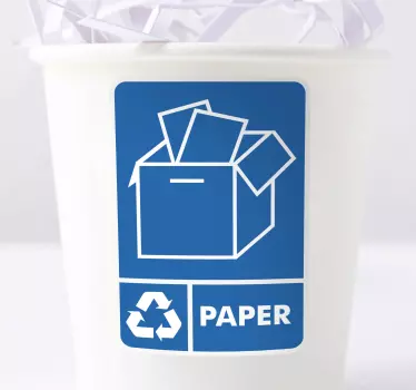 Our Recycle Paper Stickers are perfect as environmental bin stickers or can be put up as a recycle paper poster to encourage others to dispose.