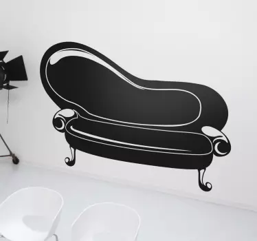 An elegant sticker with a classic design of a vintage sofa. Sign up for 10% off. High quality materials used. Worldwide delivery.