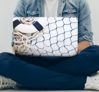 Bring a marine touch onto your laptop with this fantastically stylish maritime themed laptop skin sticker! Anti-bubble vinyl.