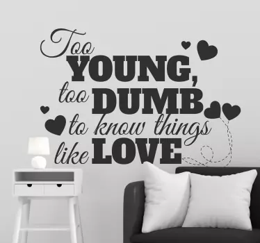 Furnish your wall with this salient quote and our fantastic wall sticker! Discounts available. Available in a variety of colours and sizes.