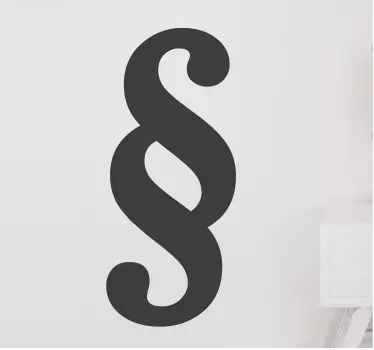 Office wall sticker with the design of legal law symbol . We have it in different colours and size options. An adhesive easy to apply design.