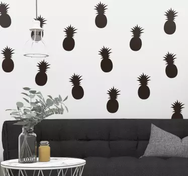 Decorate your home with a collection of fantastic monocolour, pineapple inspired stickers! Available in 50 colours.