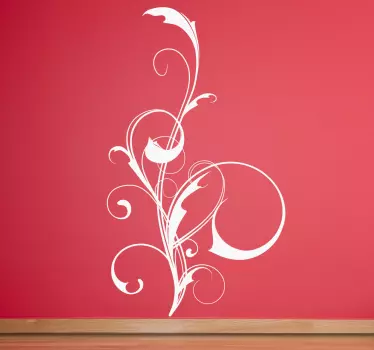 Creative sticker with a vine abstract design for you home. Decorate your walls at home with this perfect decal.
