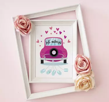 Beautiful decorative wedding sticker to decorate wedding venues and reception for wedding ceremonies. It is easy to apply and of great quality.