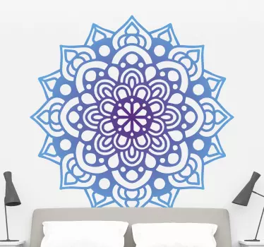 Blur colour mandala wall sticker for home and other space decoration. It ois original, durable and easy to apply on any flat surface of choice.