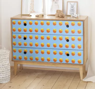 Decorative sun pattern furniture decal to beautify all your furniture space in the home. It is original and really easy to apply.