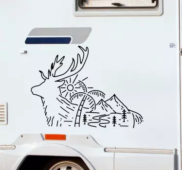 With our elk car sticker you can truly show everyone how much you love the nature and it's wonderful animals! Become one with nature now!