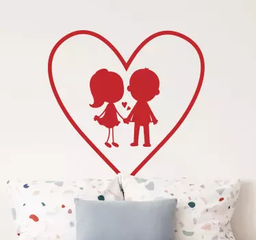 Give the most important person in your life some love today with this couple love wallsticker. Show how much you love them today! Buy now!