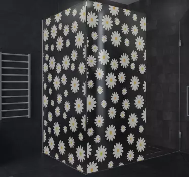 Amazing sets of daisy flower decal for shower door. You shower door would look super pretty and attractive with this lovely prints design.